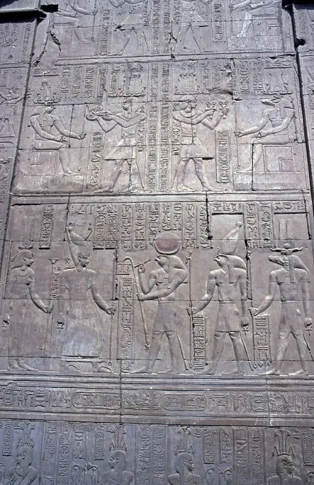 Framed Print : Relief on the processional way, double temple, Kom Ombo, Nile Valley, Egypt, September 1989, vintage, retro, old, historical, Africa