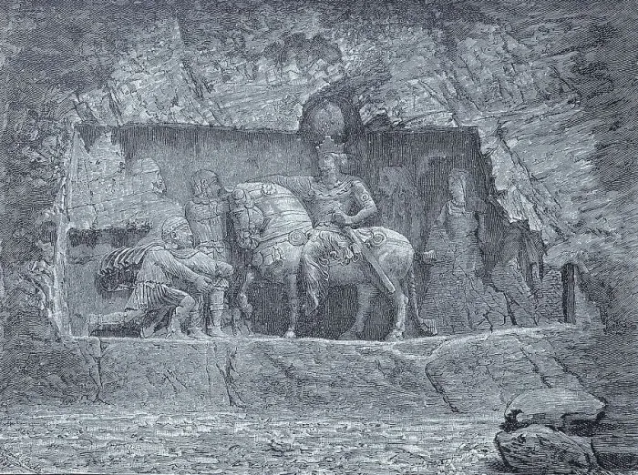 Framed Print : Relief of the royal tombs of Persepolis