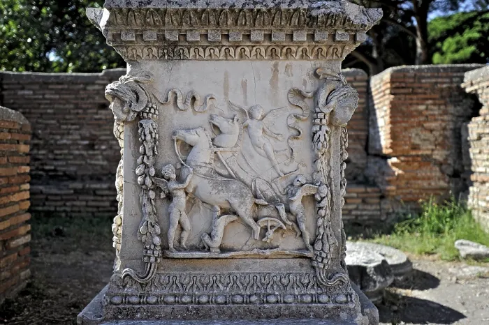 Framed Print : Relief on the sacred altar of Romulus and Remus