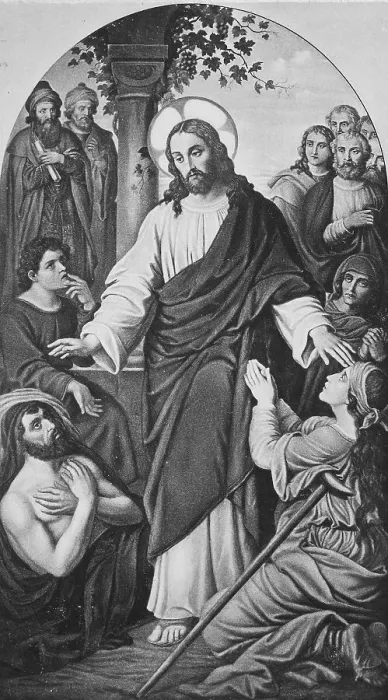 Framed Print : Religion, Biblical Scene, The Divine Physician