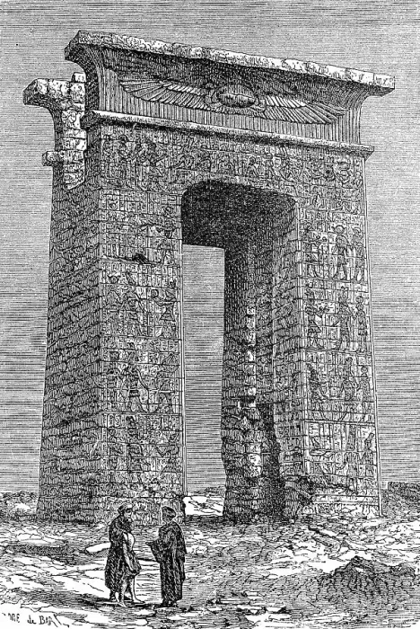 Framed Print : Remains of a temple in Karnak, Egypt