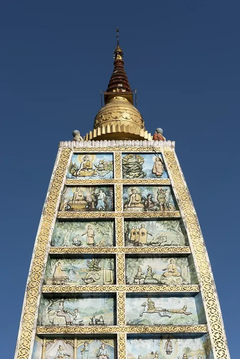 Framed Print : Replica of Mahabodhi Temple at Shwedagon Pagoda Framed Print : Replica of Mahabodhi Temple at Shwedagon Pagoda