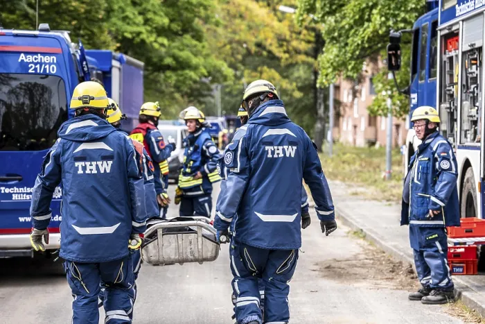 Framed Print : Rescue and recovery of people after a drone attack on residential buildings in a civil defence scenario Framed Print : Rescue and recovery of people after a drone attack on residential buildings in a civil defence scenario