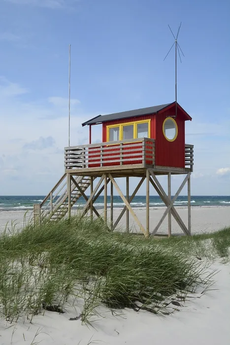 Framed Print : Rescue tower, Skanoer, Scania, Sweden, Europe