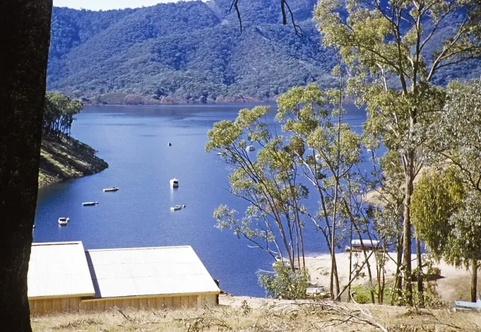 Framed Print : Reservoir probably Lake Eildon, Victoria, Australia 1956 River Goulburn Murray Basin