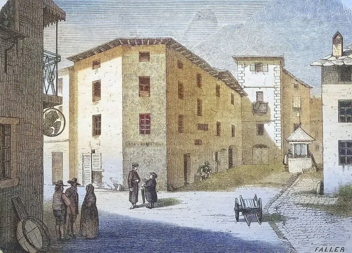 Framed Print : Residence of Giacomo Robustelli Framed Print : Residence of Giacomo Robustelli