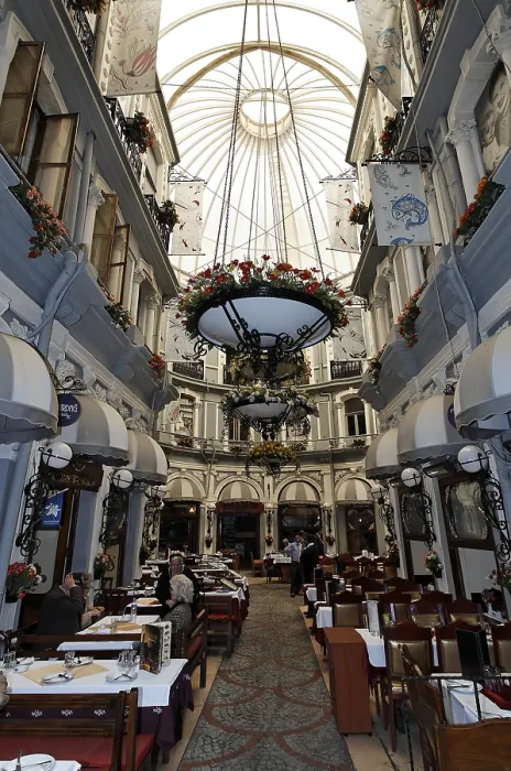 Framed Print : Restaurant in the Cicek-Passage shopping arcade Framed Print : Restaurant in the Cicek-Passage shopping arcade