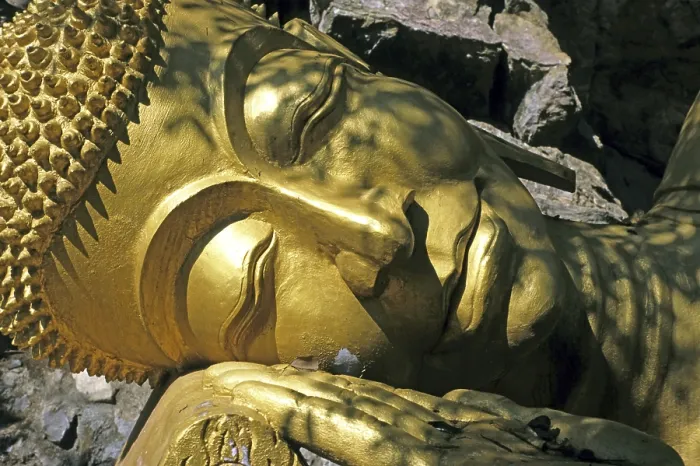 Framed Print : Resting buddha, Luang Prabang, Laos, Asia