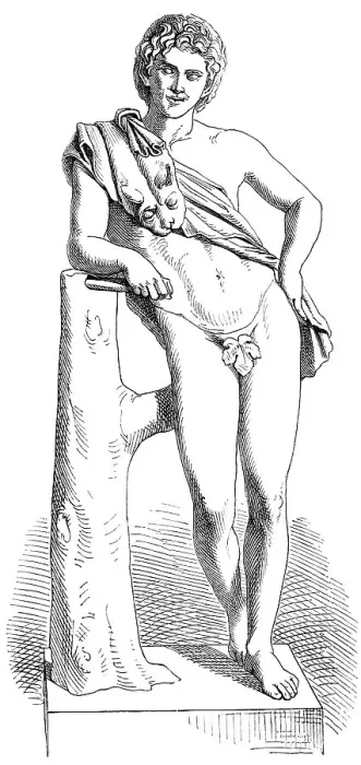 Framed Print : The Resting Satyr or Leaning Satyr by Praxiteles