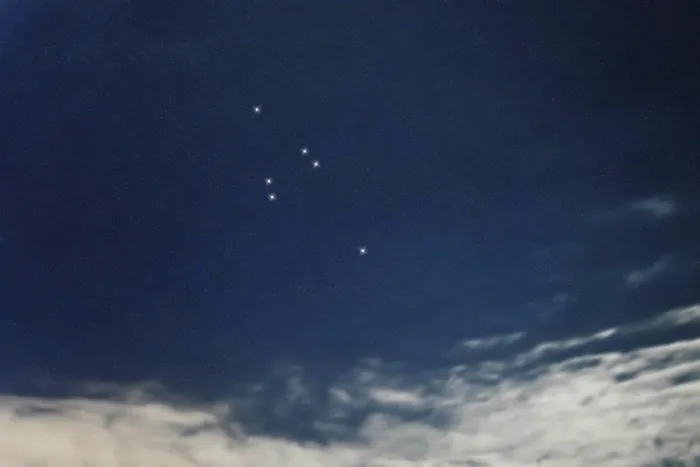 Framed Print : Reticulum star constellation, Night sky