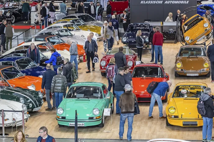 Framed Print : Retro Classics Stuttgart opens its doors Framed Print : Retro Classics Stuttgart opens its doors