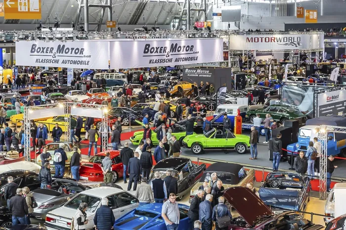 Framed Print : Retro Classics Stuttgart opens its doors Framed Print : Retro Classics Stuttgart opens its doors
