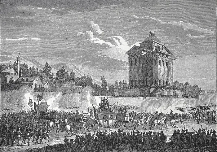 Framed Print : The return of the French King Louis XVI