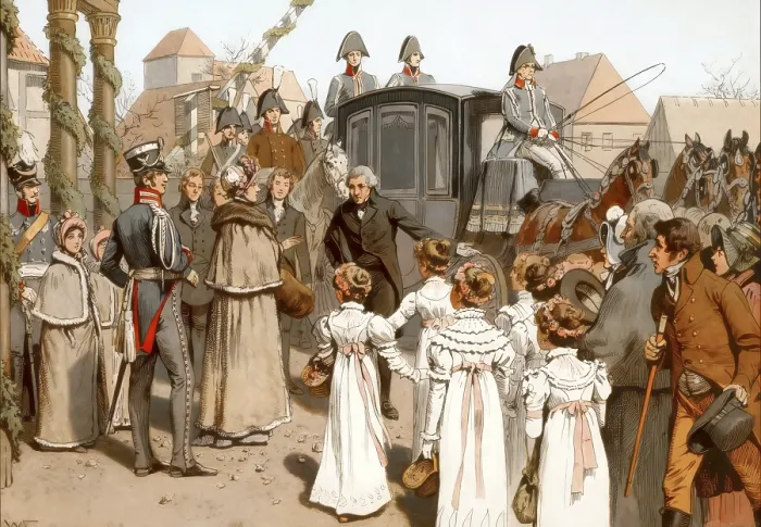 Framed Print : Return of the royal family to Berlin