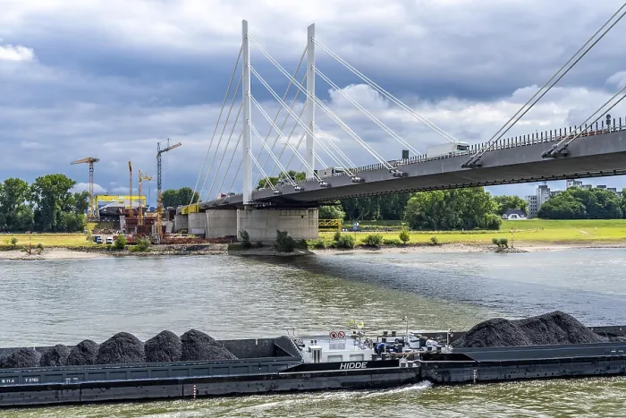 Framed Print : Rhine bridge Duisburg-Neuenkamp