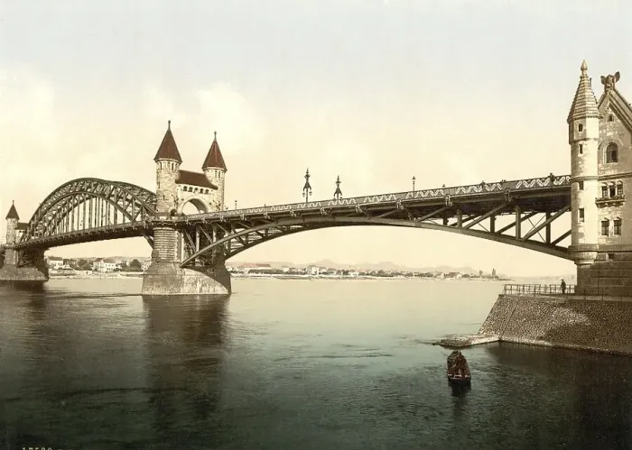 Framed Print : Rhine bridge in the Siebengebirge
