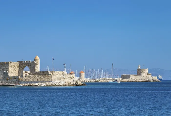 Framed Print : Rhodes Old Town
