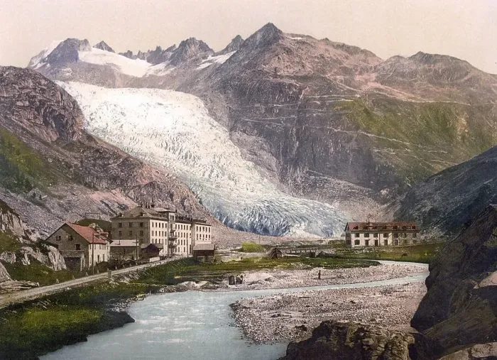 Framed Print : The Rhone Glacier, Rottengletscher Framed Print : The Rhone Glacier, Rottengletscher