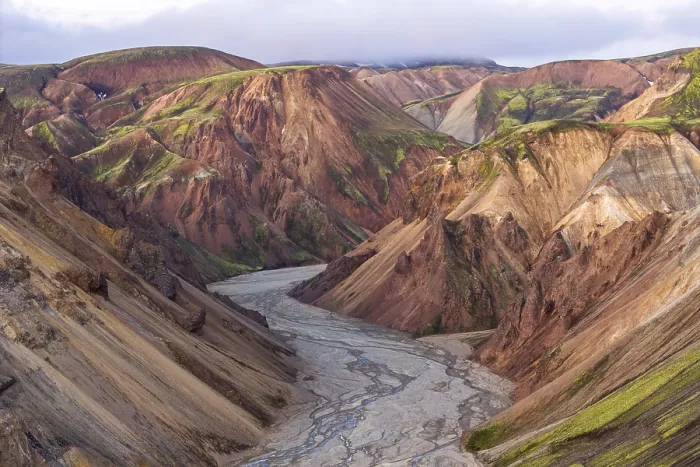 Framed Print : Rhyolite mountains in Landmannalaugar