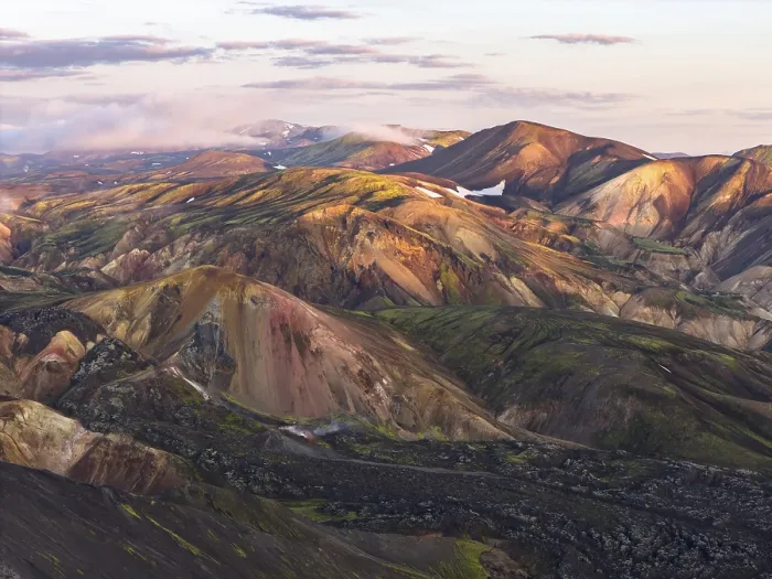 Framed Print : Rhyolite mountains in Landmannalaugar Framed Print : Rhyolite mountains in Landmannalaugar