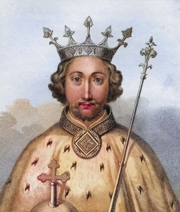 Framed Print : Richard II. 1367, 1400 Koenig von England