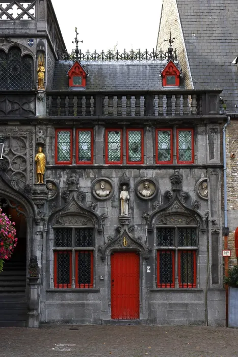 Framed Print : Richly decorated facade of the criminal office at the St