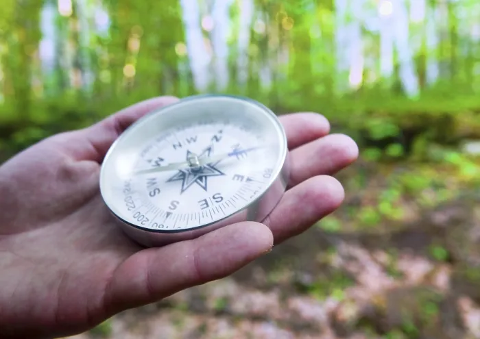 Framed Print : The right compass is always needed for travelers