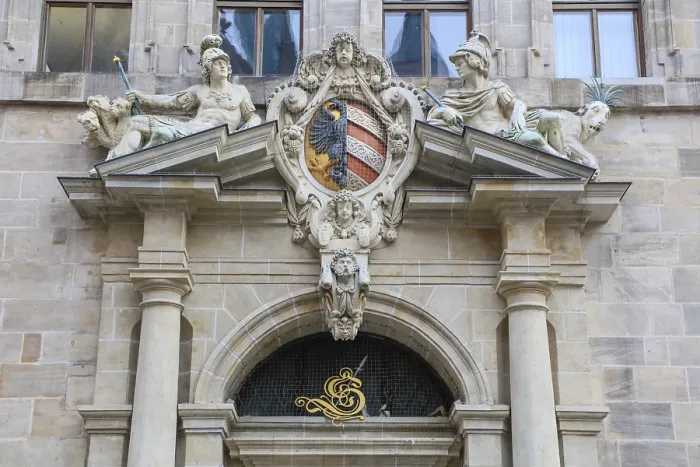 Framed Print : Right portal of the west facade