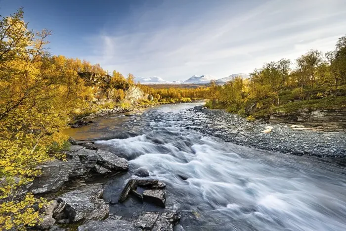 Framed Print : River Abiskojakka, Abiskojakka Framed Print : River Abiskojakka, Abiskojakka