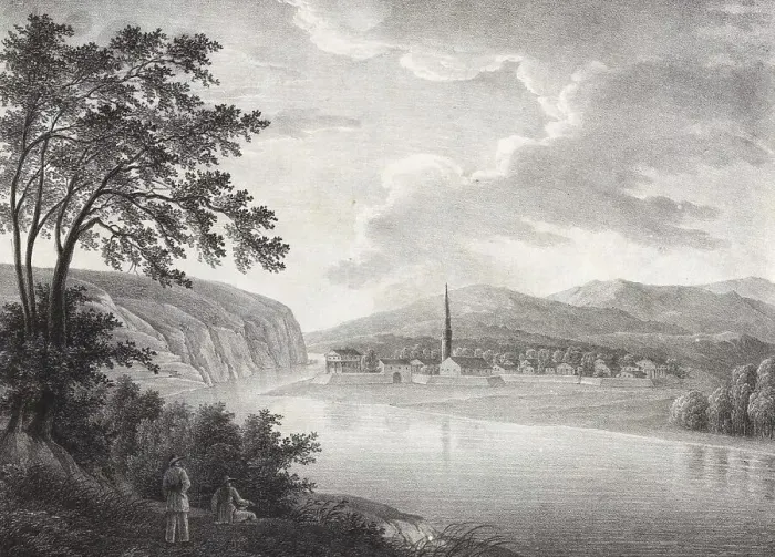 Framed Print : The river Danube in the former Wallachia