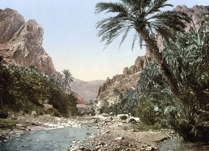 Framed Print : The River El Cantara, Algeria, ca 1890 Framed Print : The River El Cantara, Algeria, ca 1890