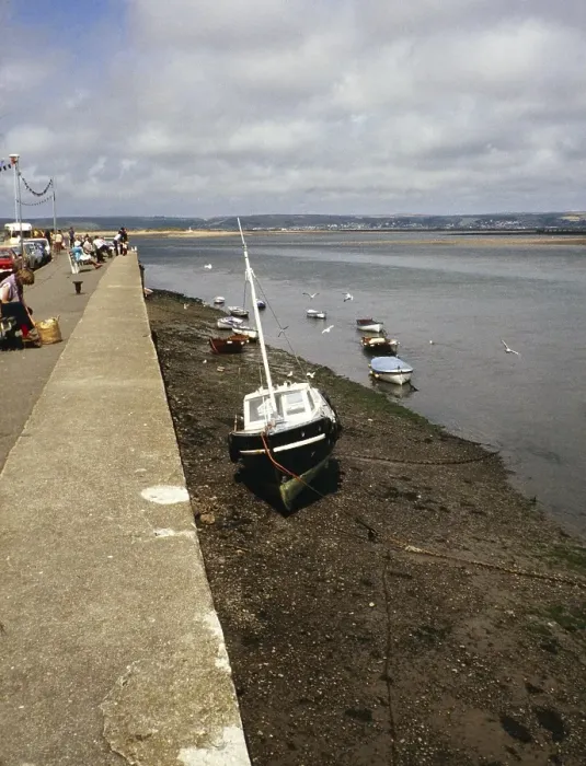 Framed Print : River Taw and Torridge estuary, Appledore, North Devon, England, UK 1970s Framed Print : River Taw and Torridge estuary, Appledore, North Devon, England, UK 1970s