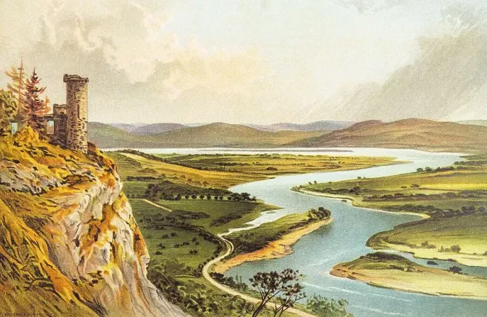 Framed Print : River Tay, valley, Kinoul Hill