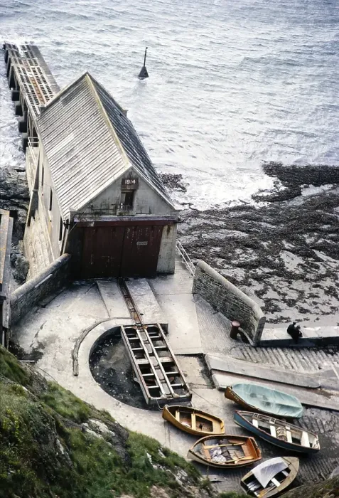 Framed Print : RNLI lifeboat station, The Lizard Peninsula, Cornwall, England, UK 1967 Framed Print : RNLI lifeboat station, The Lizard Peninsula, Cornwall, England, UK 1967