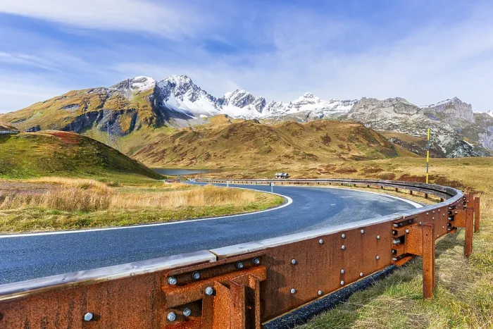 Framed Print : Road to border pas Little Saint Bernard (Col du Petit Saint-Bernard)