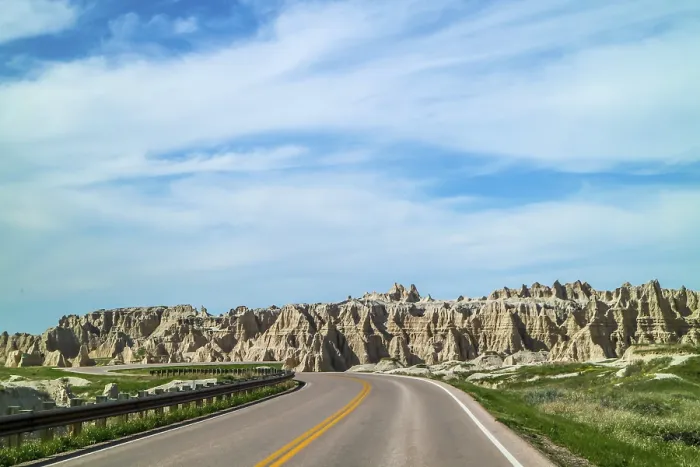 Framed Print : Road trip to the steep canyons of the preserve park