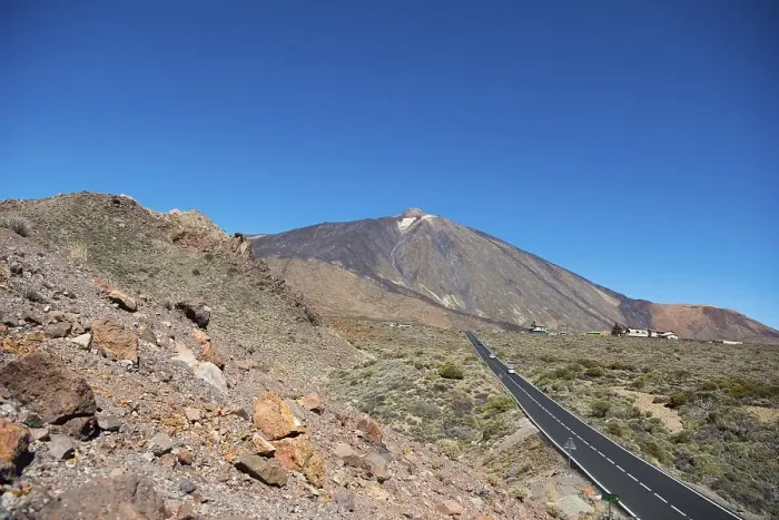 Framed Print : Road to the volcano Pico del Teide Framed Print : Road to the volcano Pico del Teide