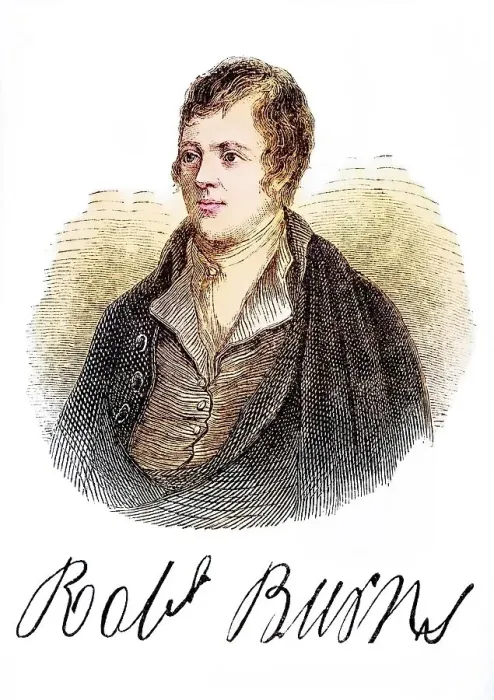 Framed Print : Robert Burns (born 25 January 1759 in Alloway)