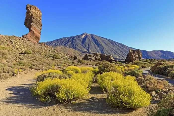 Framed Print : Rock formation Los Roques de Garcia in front of volcano Pico del Teide Framed Print : Rock formation Los Roques de Garcia in front of volcano Pico del Teide