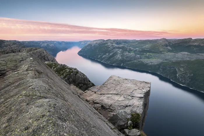 Framed Print : Rock Pulpit Preikestolen at the Lysefjord