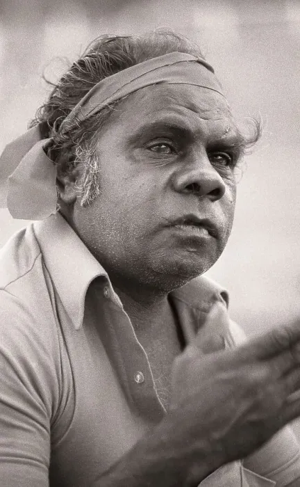 Framed Print : Rockhampton, Australia, circa 1980: Portrait of an Aboriginal elder