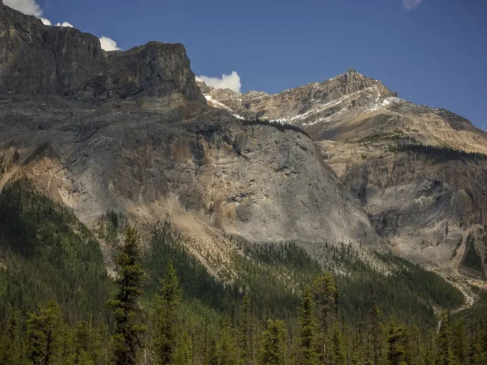 Framed Print : Rocky cliffs of the Canadian Rocky Mountains