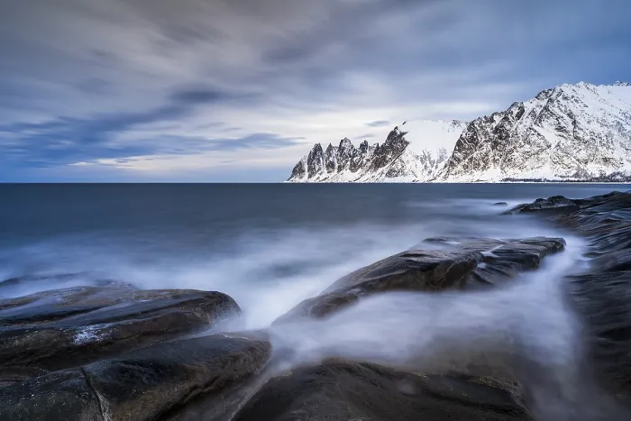Framed Print : Rocky coast of Tungeneset, Devil's Teeth