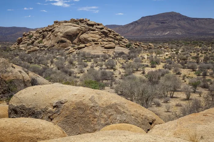 Framed Print : Rocky landscape, Damaraland, Namibia, Africa