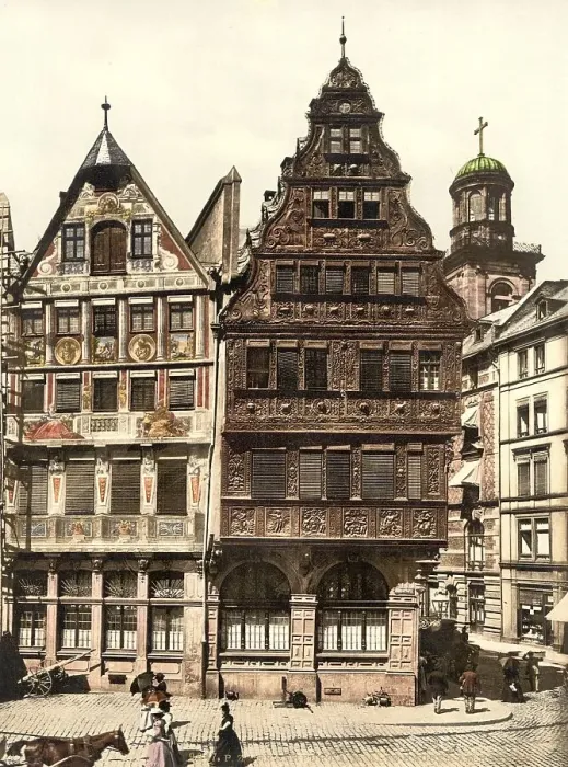 Framed Print : The Roemer, Centre of Frankfurt am Main