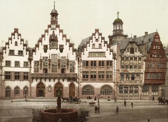 Framed Print : The Roemer, Centre of Frankfurt am Main