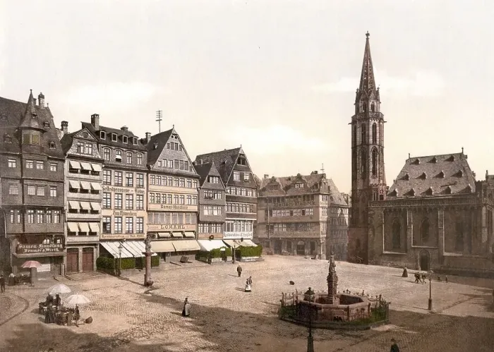Framed Print : The Roemerberg and Nikolai Church in Frankfurt am Main Framed Print : The Roemerberg and Nikolai Church in Frankfurt am Main