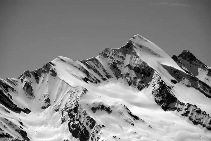 Framed Print : The Roethspitze with its elegant north-east ridge in spring