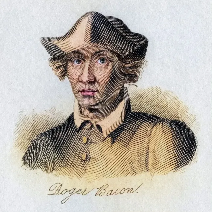 Framed Print : Roger Bacon, ca. 1214-1294, English philosopher and Franciscan monk