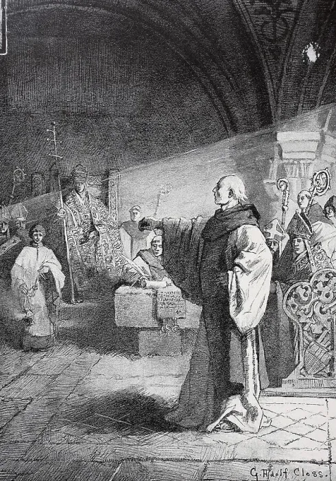 Framed Print : Roland delivers a message from Henry IV to the Pope Henry IV 11 November 1050